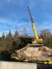 Escanaba River Bridge Construction with Crane