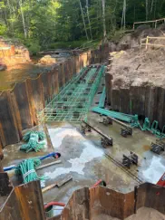 Sucker River Bridge Construction Reinforcement and H Piles