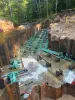 Sucker River Bridge Construction Reinforcement and H Piles